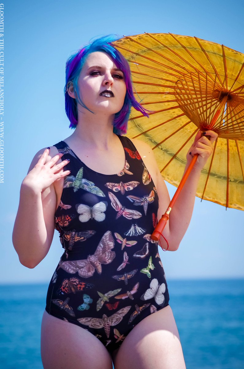 gloomth's tweet photo. Just a reminder I also design fun alt swimwear! All of it is available in a bunch of my fabrics and sizes XS-3X+. #gloomth #gothswimwear #gothswim #kawaiiswimsuit #alt https://t.co/Z1OB3LUjiZ