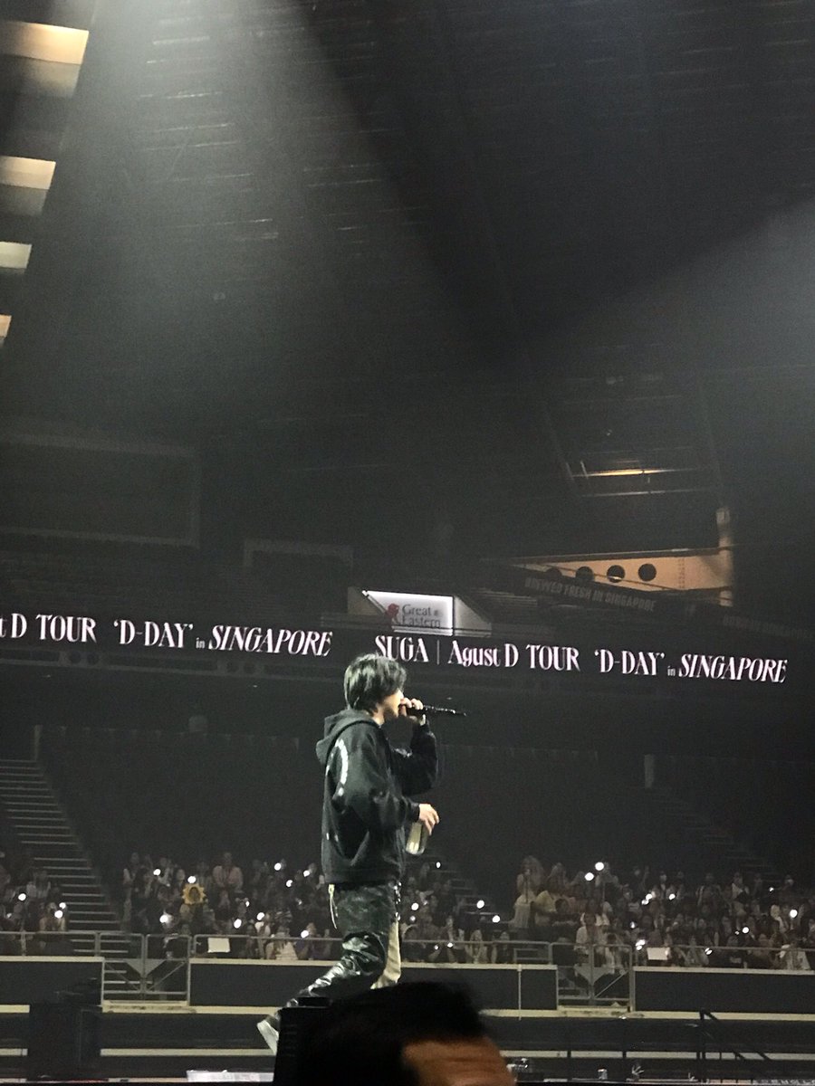 I_mcindy's tweet photo. #AgustD_Suga_Tour_in_SG 
#SUGA_AgustD_TOUR 
#SUGA 
#SUGA_AgustD_TOURINSINGAPORE https://t.co/jegvSxPZR4