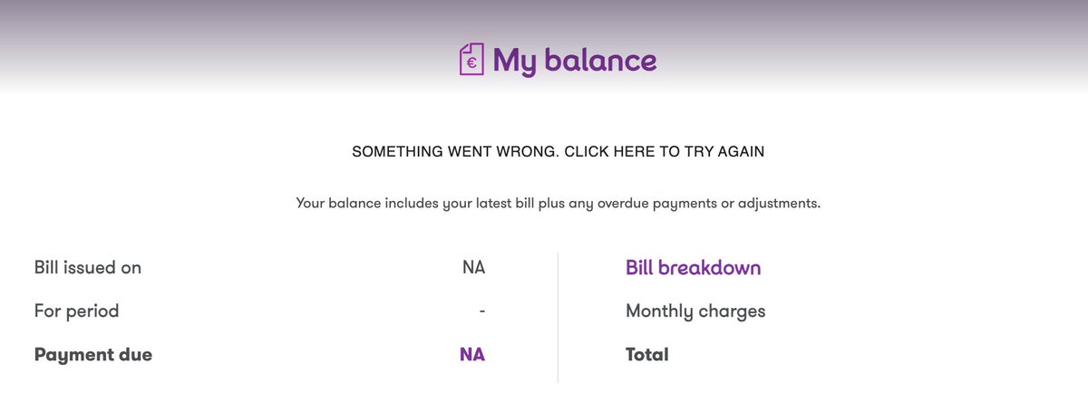 JJRamalho's tweet photo. @eircare I'd love to pay my bill but your website seems to be down. I tried ringing but I can't confirm my account number because your website is down. https://t.co/EoM5iZZnQz