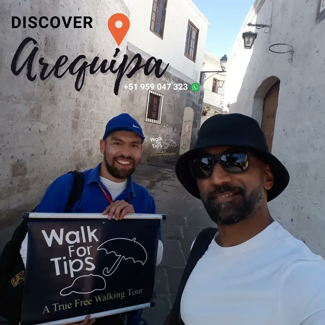 🇮🇳🇦🇪 On Wednesday I had a visitor whose questions allowed me to guide him in a better way on the walk through my hometown.
#Arequipa #WalkForTips #Free #FreeTours #WalkingTours #Tourism #Perú #Tips #French #German #English #Español #Spanish #ontripadvisor🦉  #Spring #普通話之旅