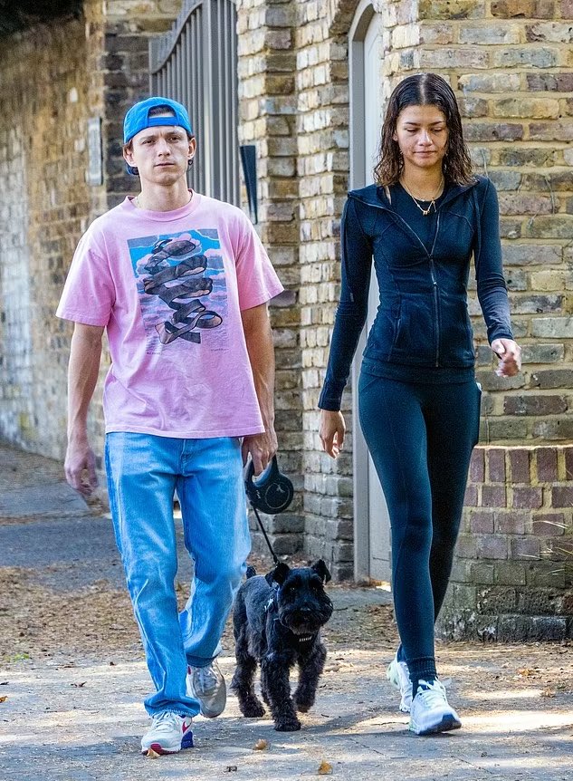 Zendaya and Tom Holland in London.