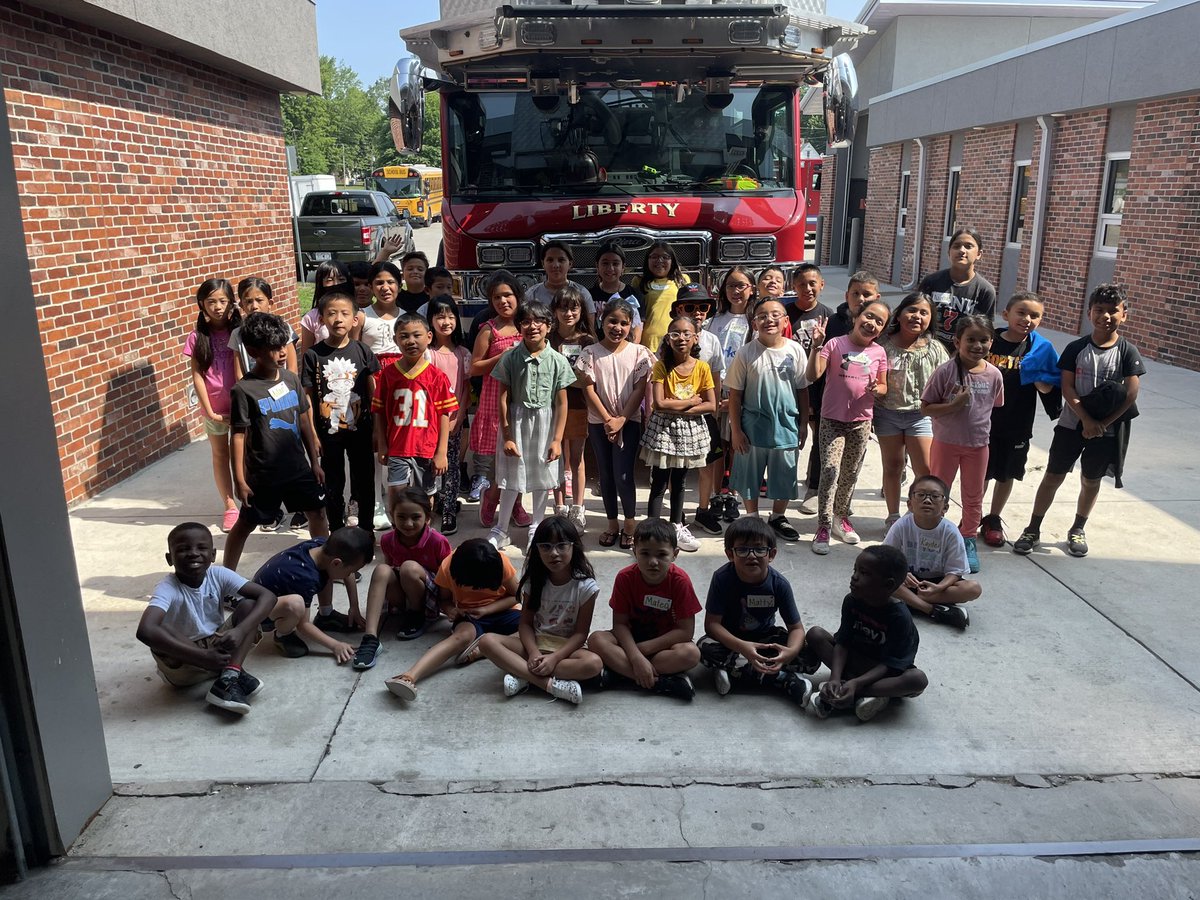 cdolsky's tweet photo. Thank you to the Liberty Fire Department for letting our multilingual learners come visit this morning! We had so much fun and got to see what we learned about firefighters and fire stations in the real world!  @LIBERTYSCHOOLS @LibertyEdFdn #LPSSummer2023 https://t.co/p5lRLiVEp3