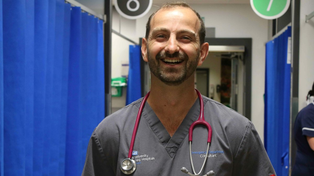 Say hi to Dr Austin Smithies. A familiar face in HRI’s emergency department, he’s been shortlisted for this year's Golden Hearts Awards Patient Safety award sponsored by 
<a href="/APCOAUK/">APCOA UK</a> 
Austin promotes quality improvement, research &amp; staff wellbeing as ways of enhancing patient safety