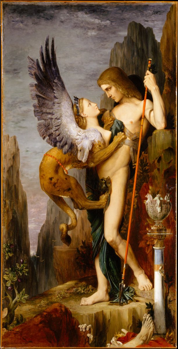 🖼️ Edipo y la Esfinge
👨‍🎨 Gustave Moreau
📆 1864
🎨 Simbolismo
📏 206,4 cm x 104,8 cm
📍 Museo Metropolitano de Arte, Nueva York

#historiadelarte #arte #art #historiadores 

lacamaradelarte.com/obra/edipo-y-l…