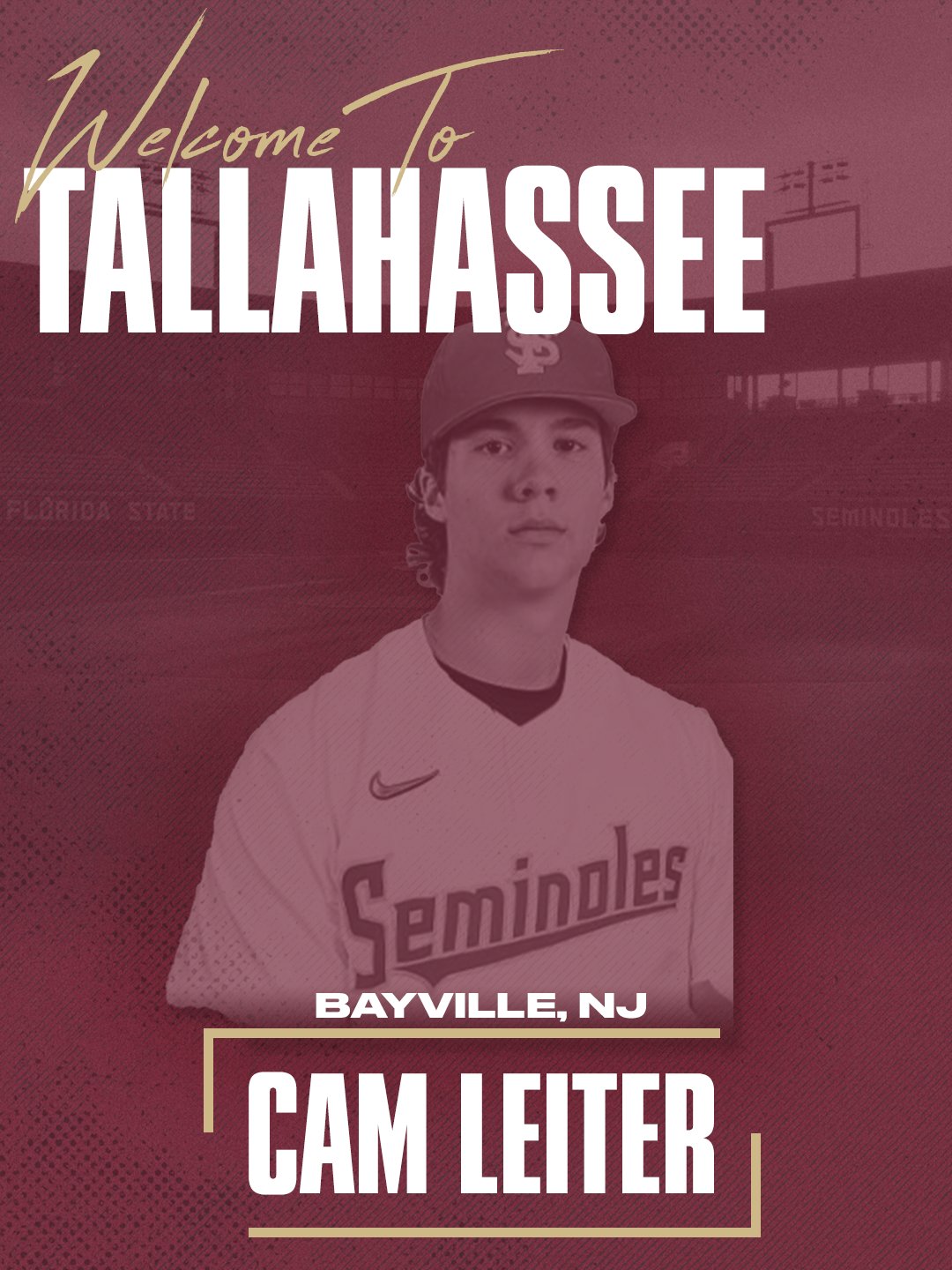FSU Baseball on Twitter "𝘾𝙖𝙢 𝙇𝙚𝙞𝙩𝙚𝙧 𝗥𝗛𝗣, 𝟲𝟰, 𝟭𝟵𝟱 𝗕𝗮𝘆𝘃𝗶𝗹𝗹𝗲, 𝗡.𝗝. (𝗨𝗖𝗙