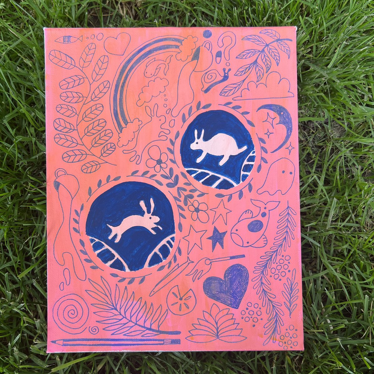 FlCTIONALSTATE's tweet image. bunny frolick inspired by this beautiful teapot 🫶