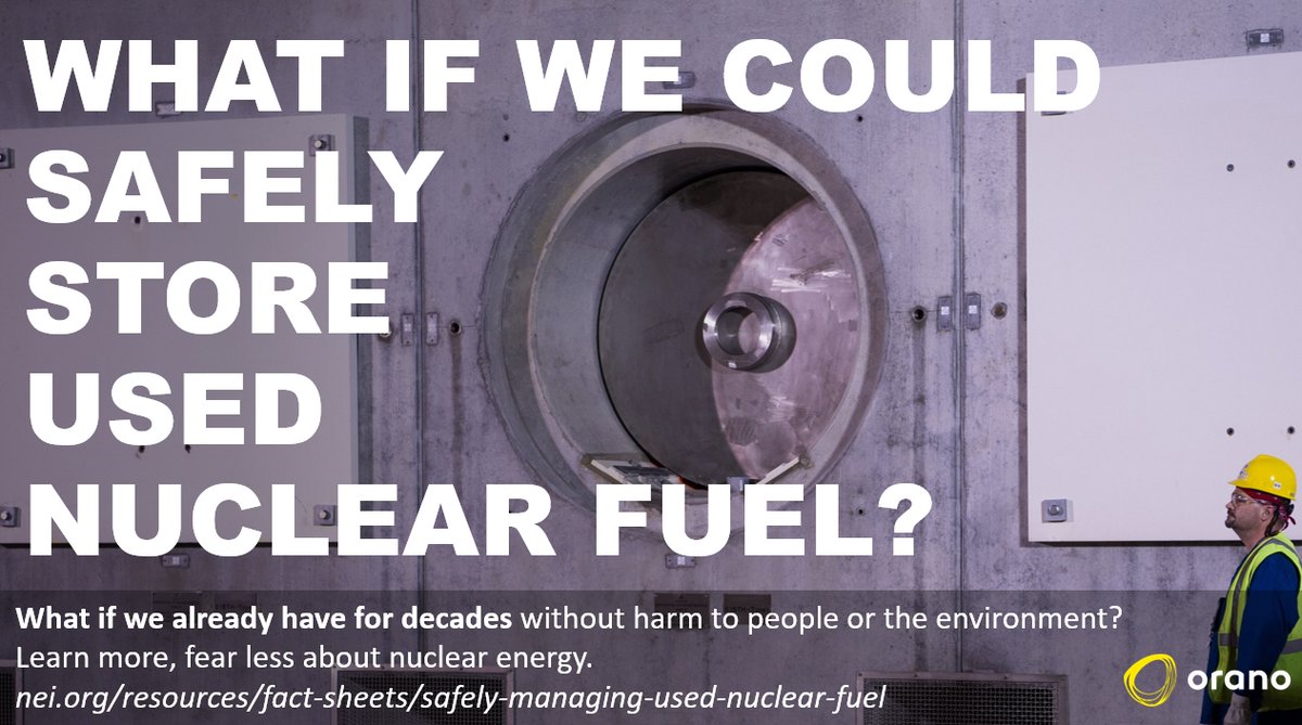 **WHAT IF** we could safely store used nuclear fuel?
What if we already have for decades without harm to people or the environment? #LearnMoreFearLess #NUHOMS
orano.group/usa/en/our-por…