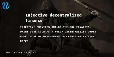 @Injective_ provides out-of-the-box financial primitives such as a fully decentralized order book to allow developers to create mainstream dApps. #INJ #Injective #DeFi