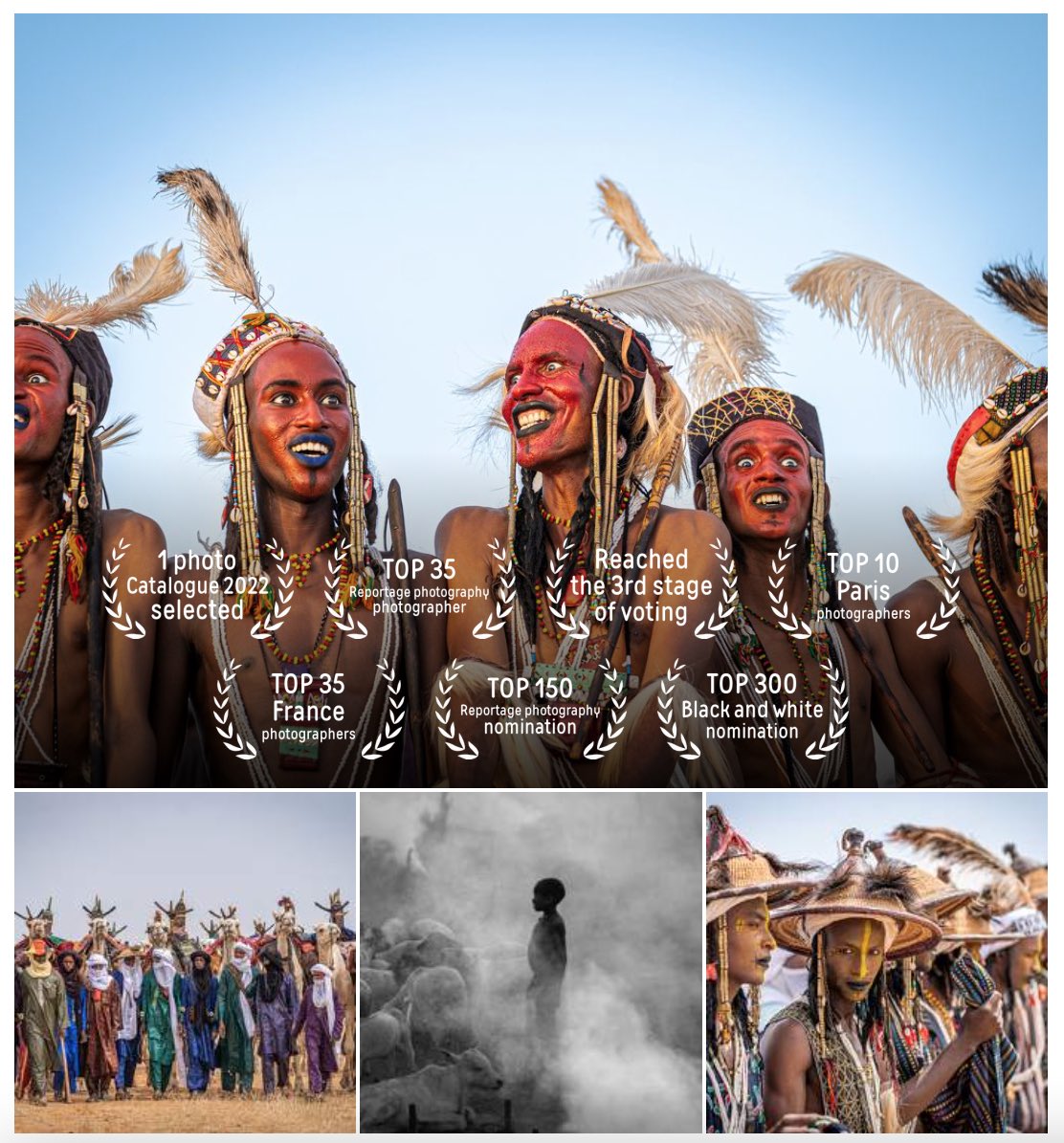 Ma photo « The Courtship » prise aux côtés des Wodaabe au Niger 🇳🇪 vient d’être récompensée dans un des plus grands concours photos : 35Awards 🏆