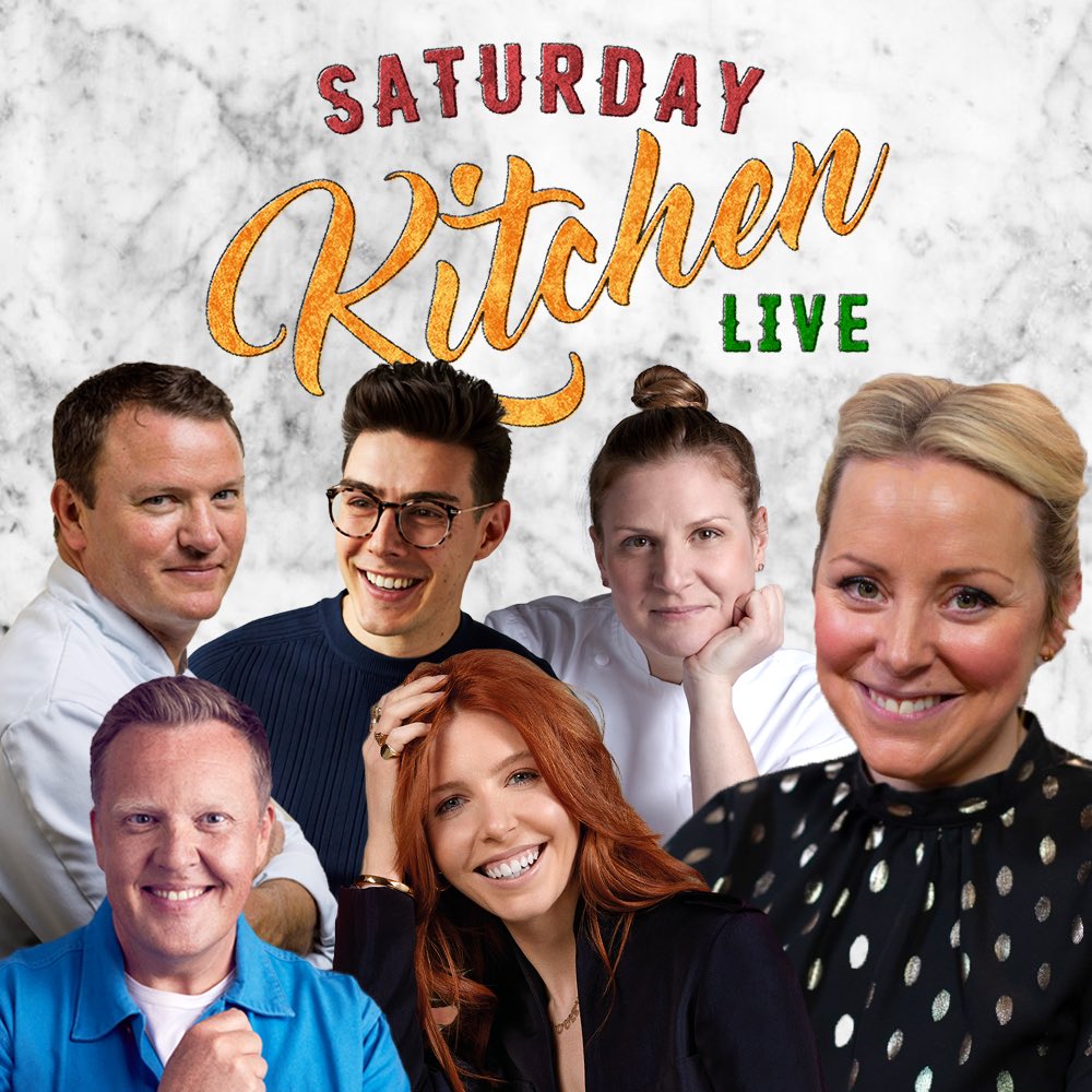 🚨SET YOUR ALARMS!🚨

We’re serving up a summertime FEAST for you at 9AM on @BBCOne & @BBCiPlayer! 🥳

@Anahaugh’s taking the reins and she’s assembled a dream team of @TheoRandall, @chef_chantelle, @jollyolly, @MattAdlard and #StaceyDooley! 😍

#SaturdayKitchen live at 9AM! 📺
