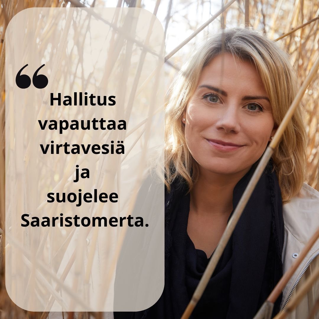 Oli kunnia saada olla mukana neuvottelemassa #hallitusohjelma a. Ohjelmassa on paljon hyvää. Nostan esille nyt erityisesti vesistöt. Ohjelmassa on vahvat kirjaukset koskien virtavesiä, vaelluskaloja sekä Saaristomerta. 🌊🐟

Kirjoitin blogiin pari nostoa:
saarasofia.fi/vahvaa-vesisto…