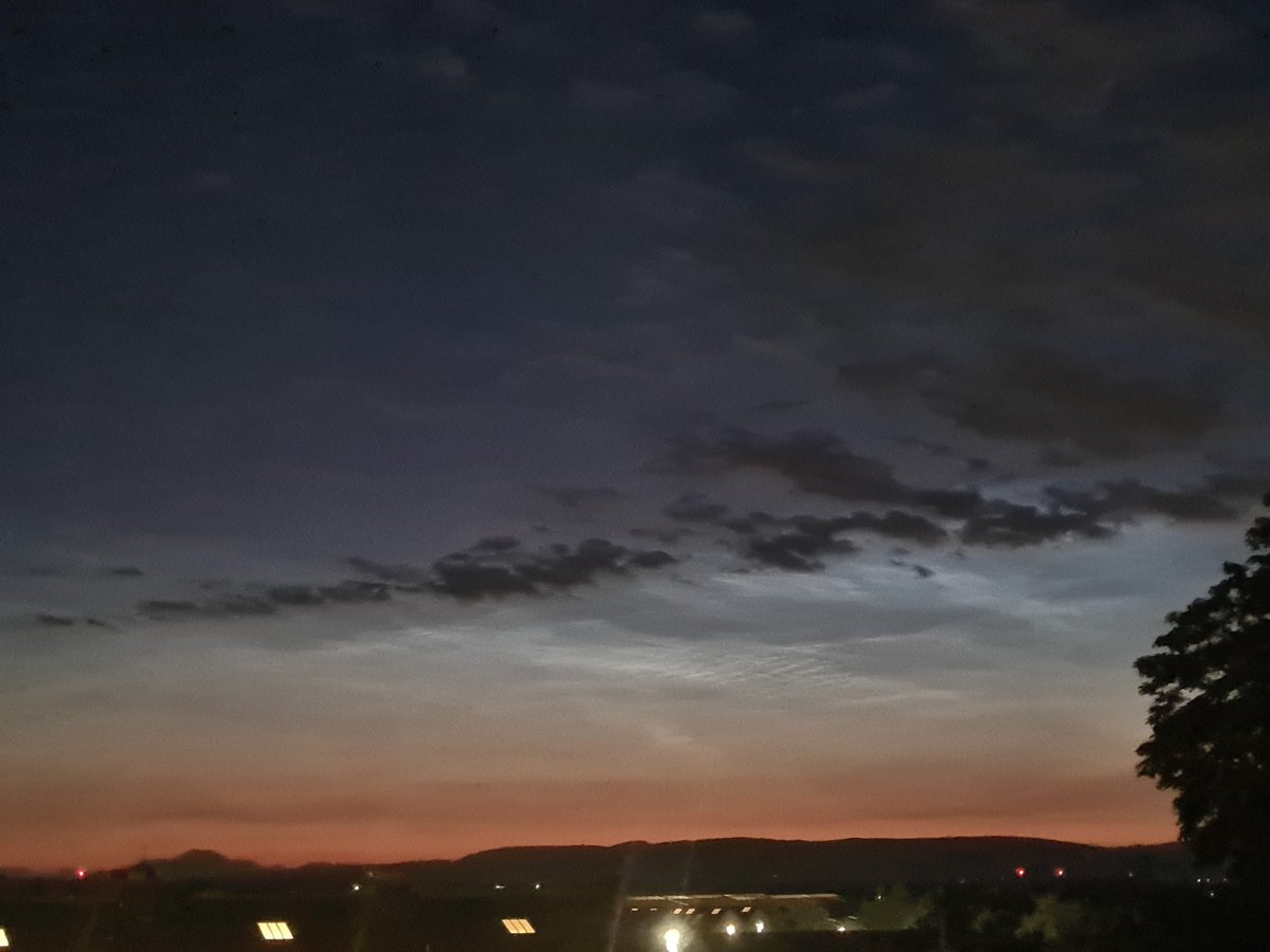 It's the first time I got a photo of noctilucent clouds last night. Photo taken at 1.30am. I couldn't sleep