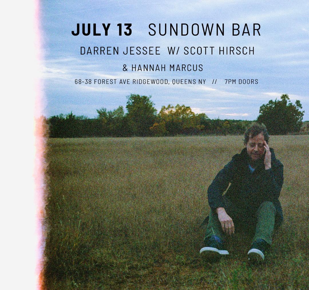Bar/None Records (@barnonerecords) on Twitter photo GIG ALERT: Darren Jessee, Scott Hirsch & Hannah Marcus at Sundown Bar in Ridgewood, Queens. Thursday July 13. - <a href="/echomagic/">Scott Hirsch</a> <a href="/resoneb/">Hannah Marie Marcus</a> GIG ALERT: Darren Jessee, Scott Hirsch & Hannah Marcus at Sundown Bar in Ridgewood, Queens. Thursday July 13. - <a href="/echomagic/">Scott Hirsch</a> <a href="/resoneb/">Hannah Marie Marcus</a>