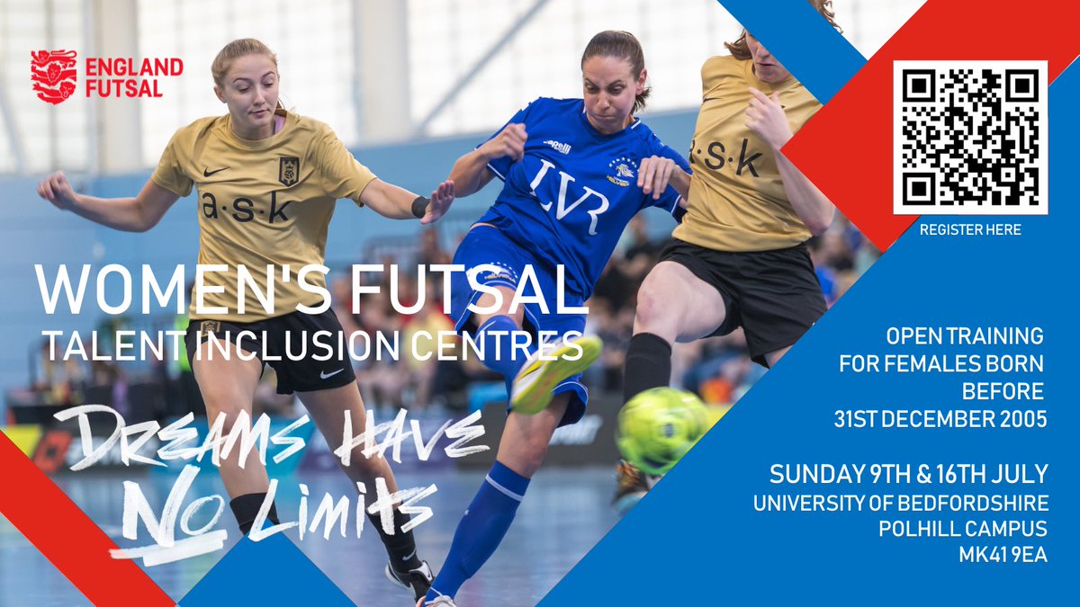EnglandFutsal's tweet image. Are you (or do you know) a female BALLER? 

We are beginning to build a Women’s Performance Pathway and we need YOU 🫵

Open to all, registration for the first ever Women’s Futsal Talent Inclusion Centre is live 🚀 

Register now👇

forms.gle/hZCMza7NqvhZ4u…

#DreamsHaveNoLimits