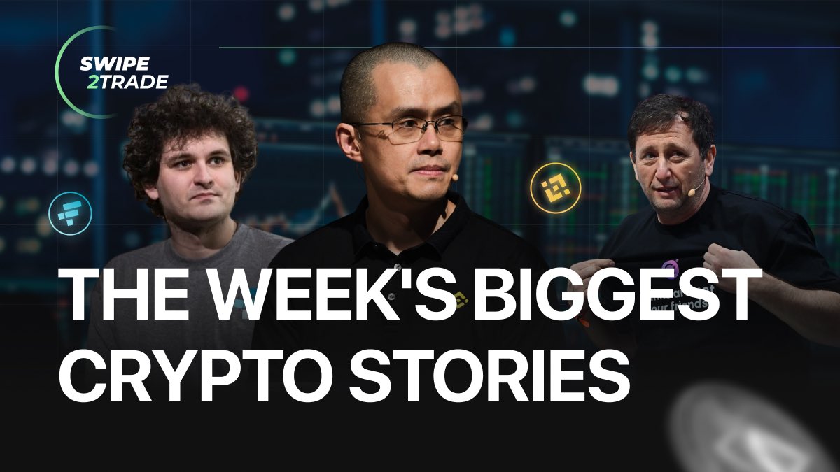 🔔 Here's a roundup of the week's biggest stories: 

🌐 Binance announces that it plans to leave Dutch market 
🌐 Celsius seeks to convert alts to Bitcoin and Ether 
🌐 Sturdy stablecoin market reopens after exploit

Follow us for the latest updates from the Swipe2Trade project