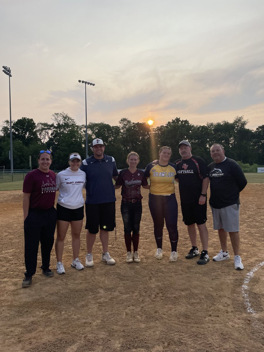 Amazing coaches game last night at the Nightmare Tournament!! It was amazing to see all of the coaches and a few old teammates!! Thank you all for coming, <a href="/IonaSoftball/">Iona Softball</a> <a href="/VUSoftball/">Villanova Softball</a> <a href="/SHUSoftball/">Seton Hall Softball</a> <a href="/DrexelSoftball/">Drexel Softball</a> <a href="/FordhamSoftball/">Fordham Softball</a> @UPenn <a href="/SJUHawks_SB/">SJU Hawks Softball</a>