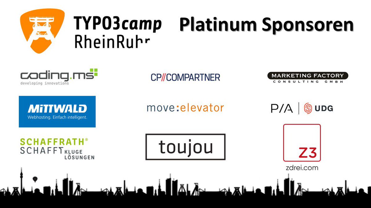 T3CRR's tweet image. Wir möchten uns nochmal bei den Sponsoren des #t3crr 2022 bedanken. @cp_compartner @codingms @mfc_dus @mittwald @moveelevator @UDG_de @schaffrath   @toujou_de und zdrei.com
