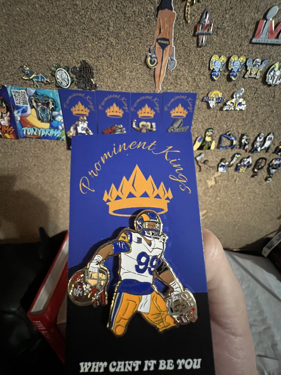 ProminentKingz's tweet image. Dropping this Gem at 1pm today‼️‼️ One of the BEST pins on the market  and my personal best design yet ☝🏼☝🏼☝🏼

#RamsHouse #rams #mobsquad #pindejos