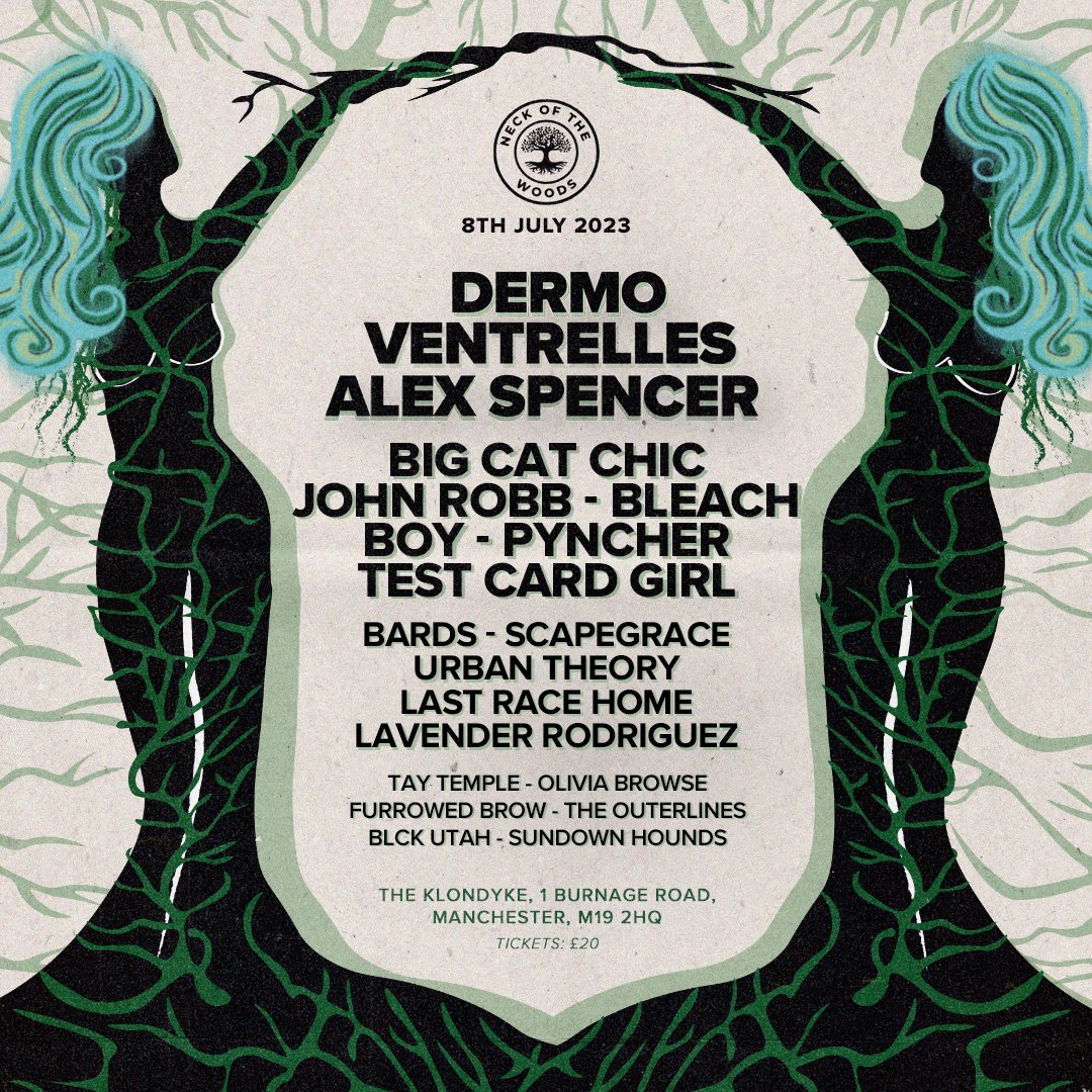 Final line up!

<a href="/Dermo___/">Dermo</a> + <a href="/alexspencerUK/">Alex Spencer</a>.

Plus:
<a href="/Ventrellesound/">Ventrelles</a>,
<a href="/johnrobb77/">john robb</a>, <a href="/BLEVCHBOY/">BLEACH BOY</a>, <a href="/pyncher/">pyncher</a>,
<a href="/testcardgirl84/">Test Card Girl</a>,
<a href="/bardsbanduk/">Bards</a>, <a href="/urbantheoryband/">Urban Theory</a>,
@lastracehome, @ohitslavender,
<a href="/taytemplemusic/">𝐓 𝐀 𝐘 𝐓 𝐄 𝐌 𝐏 𝐋 𝐄</a>, @olivia_browse, @furrowedbrowband, @theouterlinesband,  @sundownhounds...