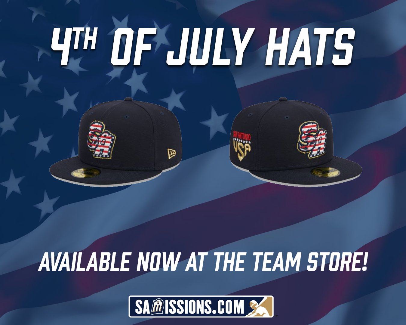 San Antonio Missions Baseball on X: Show off your patriotism with