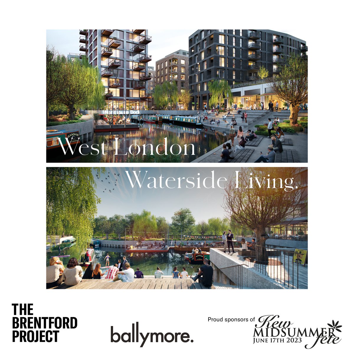 THANKS TO OUR PLATINUM SPONSOR BALLYMORE/THE BRENTFORD PROJECT
Our amazing sponsors make it possible to stage Kew Fete each year and ensure maximum proceeds go to our charities. Thanks again to <a href="/ballymore/">Ballymore</a>,  Row E79 &amp; 80 at the Fete tomorrow Sat June 17th thebrentfordproject.com