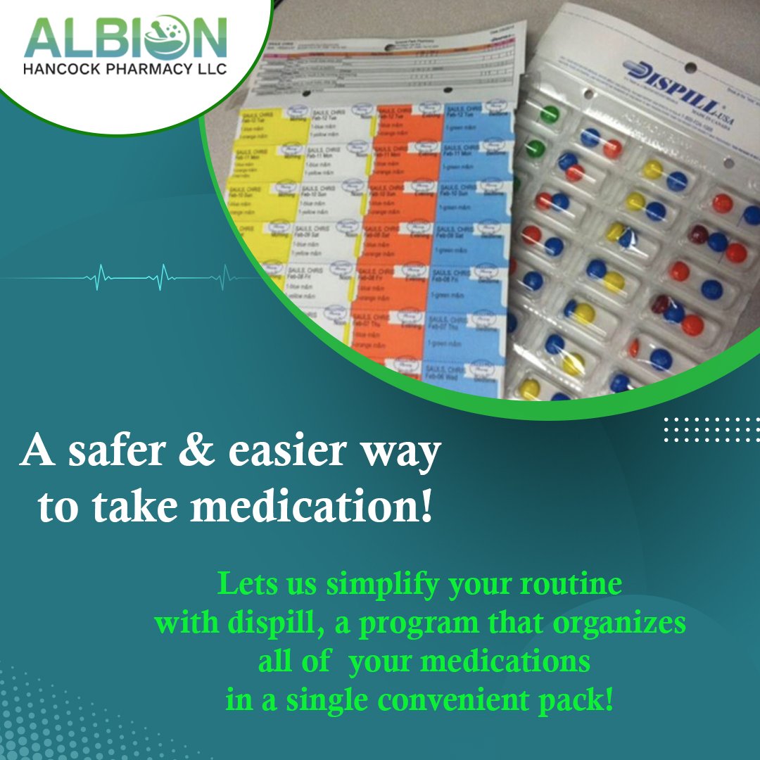 Dispill Pack of your medicine - Don't worry about medication
#pharmacy #communitypharmacy #localpharmacy #pharmaciesinconnecticut #freedelivery #bridgeportct #bridgeport #fairfieldcountyct #fairfieldct #freeblisterpacking #Ansonia #bridgeportcounty #Connecticut #usa