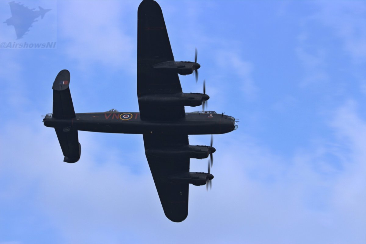 The BBMF Lancaster will be displaying at Larne Armed Forces Day tomorrow, replacing the Spitfire &amp; Hurricane. There will also be a flypast from the P8 Poseidon and a Parachute display team. airshowsni.wordpress.com/2023/06/16/lan…