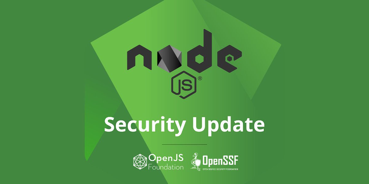 This month's Node.js Security Progress Report featured:

🔥 An 8-hour response time
📣 The upcoming security release
✔️ Automated dependency progress

Read more in the blog: hubs.la/Q01TQXFx0