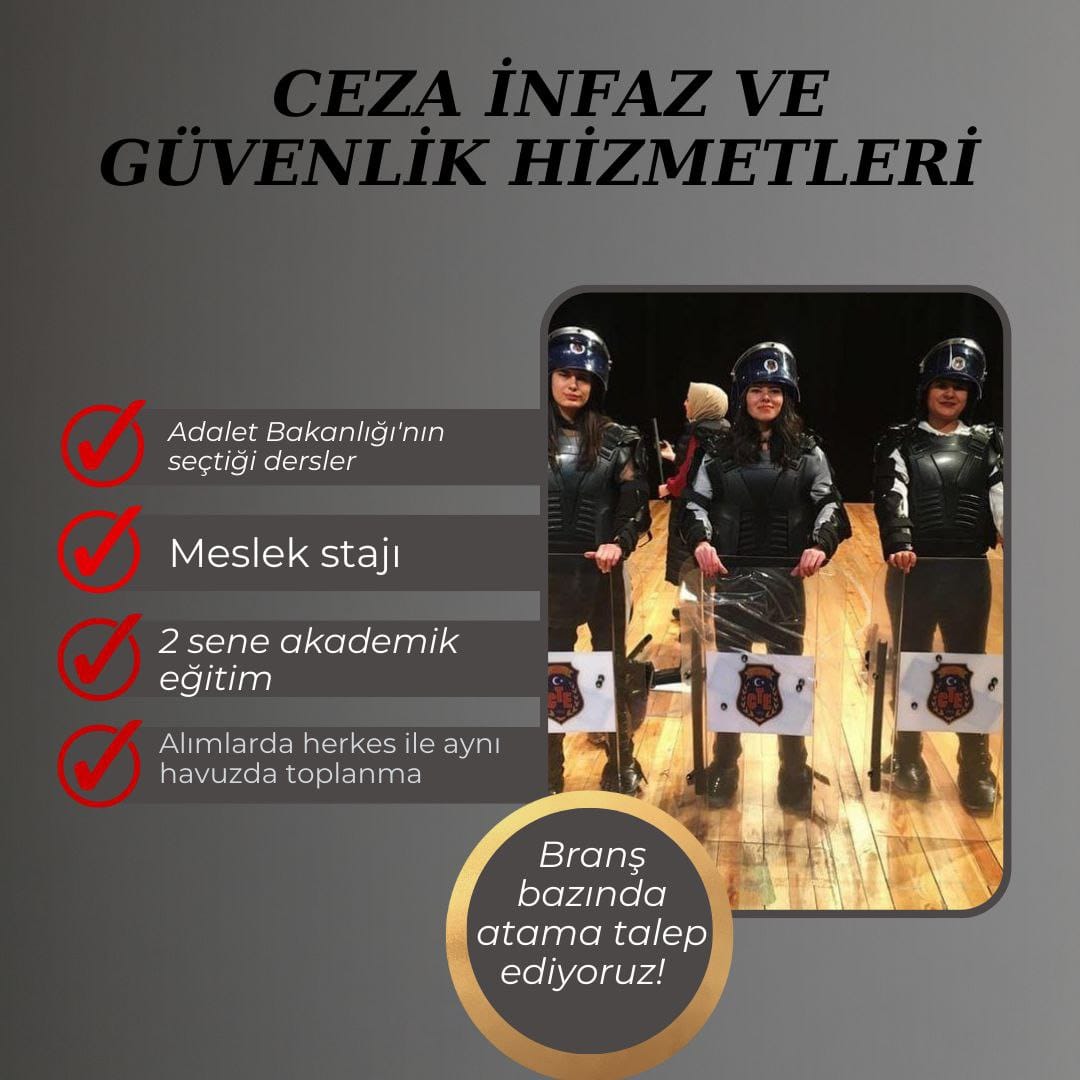 ikomder's tweet photo. Ceza infaz ve güvenlik hizmetleri programı 2019 dan beri kalifiye
İnfaz Koruma Memuru Adayı mezun vermektedir. Bu mezunların  görevlerini yapabilmesi için branş bazında kontenjan ��arttır.

 #İNFAZKORUMATEKYÜREK https://t.co/2o5kmaLFiY