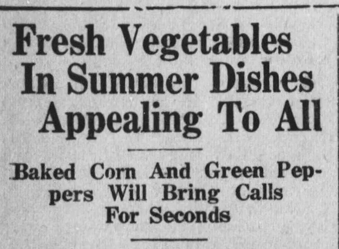 #DYK that June 16th is Fresh Veggies Day? We will always encourage you to eat your veggies and find creative ways to hide them in dishes, if you don’t like them as much! 

#ChroniclingAmerica #ChronAm #HistoricMDNews

buff.ly/43Tfp9M