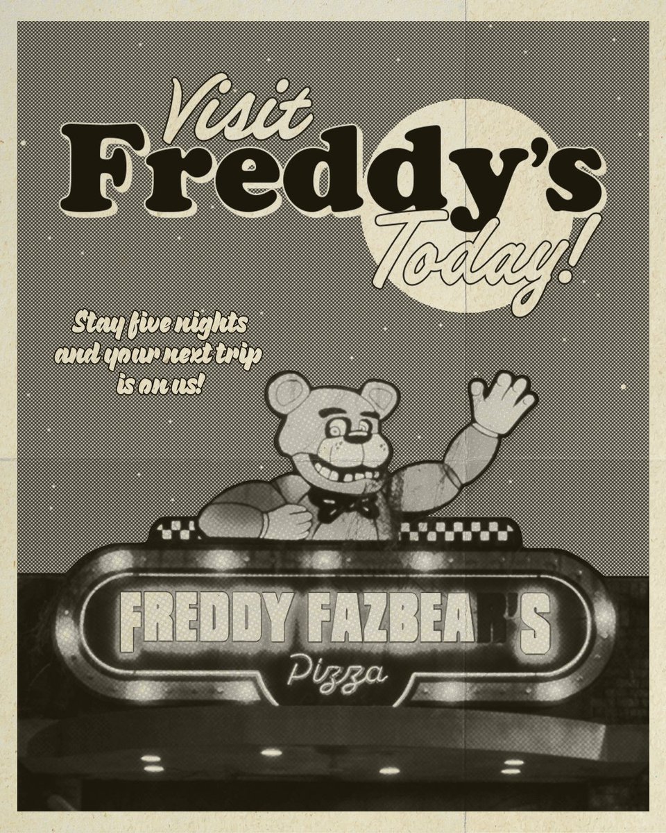 A new poster for Blumhouse's upcoming 'FIVE NIGHTS AT FREDDY'S' Movie has been released!

#fnaf #fnafmovie #fivenightsatfreddys