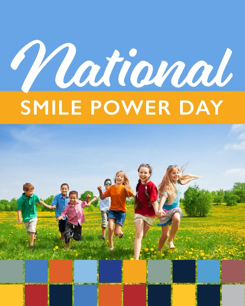 Smiling is contagious! Spread joy today and make someone's day by sharing your smile. #NationalSmilePowerDay #SpreadJoy