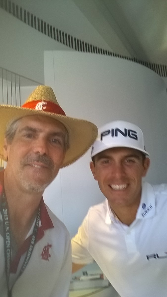 @BillyHo_Golf and myself 8 years ago @ChambersBayGolf @usopengolf #GolfChat #Golf (needed a better camera on my phone back then)