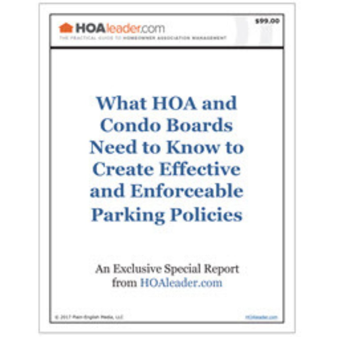 What HOA and Condo Boards Need to Know to Create Effective and Enforceable Parking Policies

A practical report on how to create effective parking policies in your #HOA community and properly enforce them.

Get your copy here: ow.ly/mog450OH1or

#HOAManagement #HOABoard
