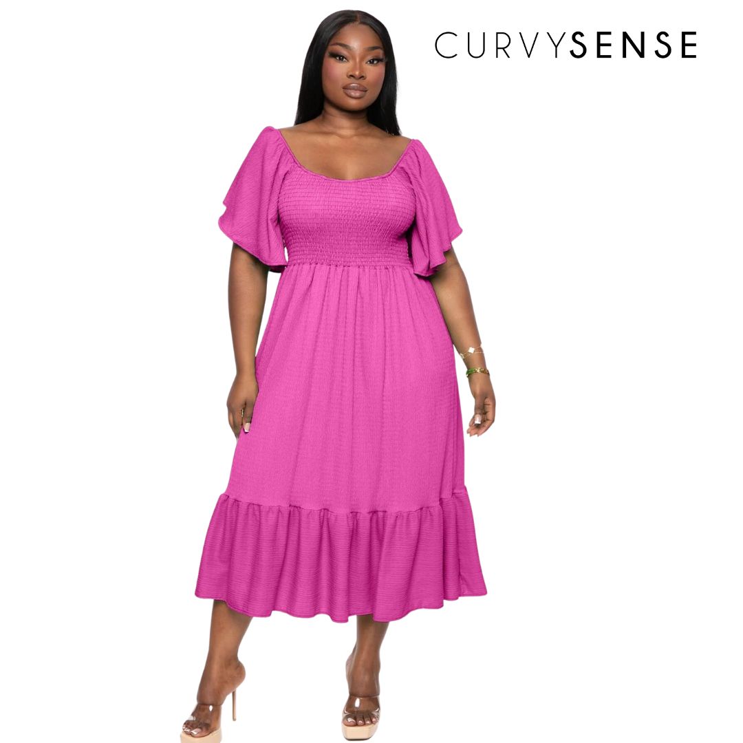 Search ➡ Lany Smocked Midi Dress
💕💕💕💕💕💕💕💕
Take 30% off using code FUN30

#plussizefashion #plussizestyle #psfashion #psstyle #curvysensedoll #curvyfashion