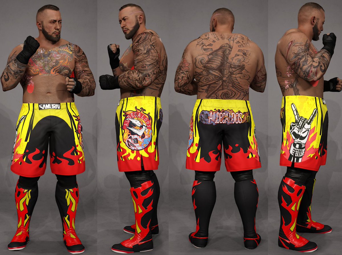 @WrestleUnion Someone help me I can't stop making attires XD