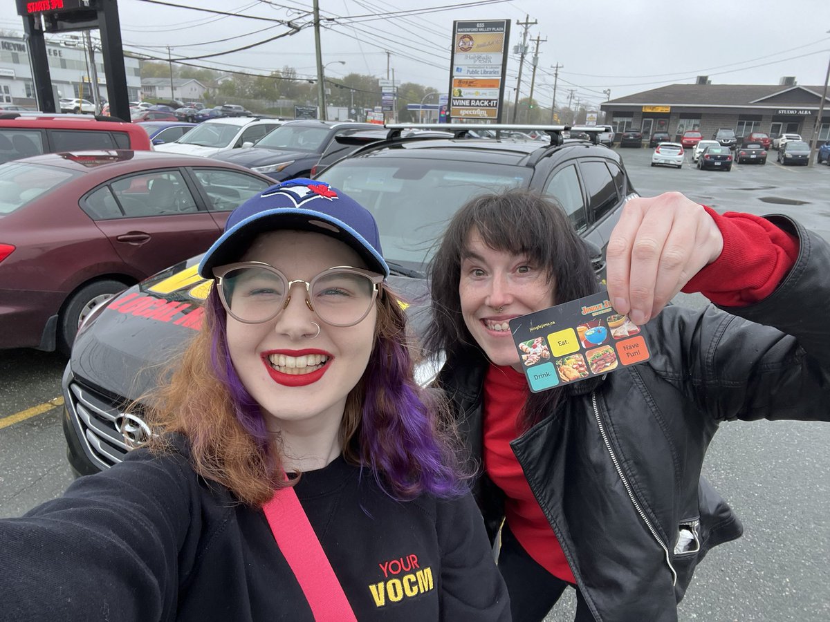 I’m back on roadshow! Kinda… Showing the new host of #YourSummer on #YourVOCM, Beth Fagan, the ropes of roadshow this afternoon! 

Keep an eye out for her this summer! ☀️ @590VOCM