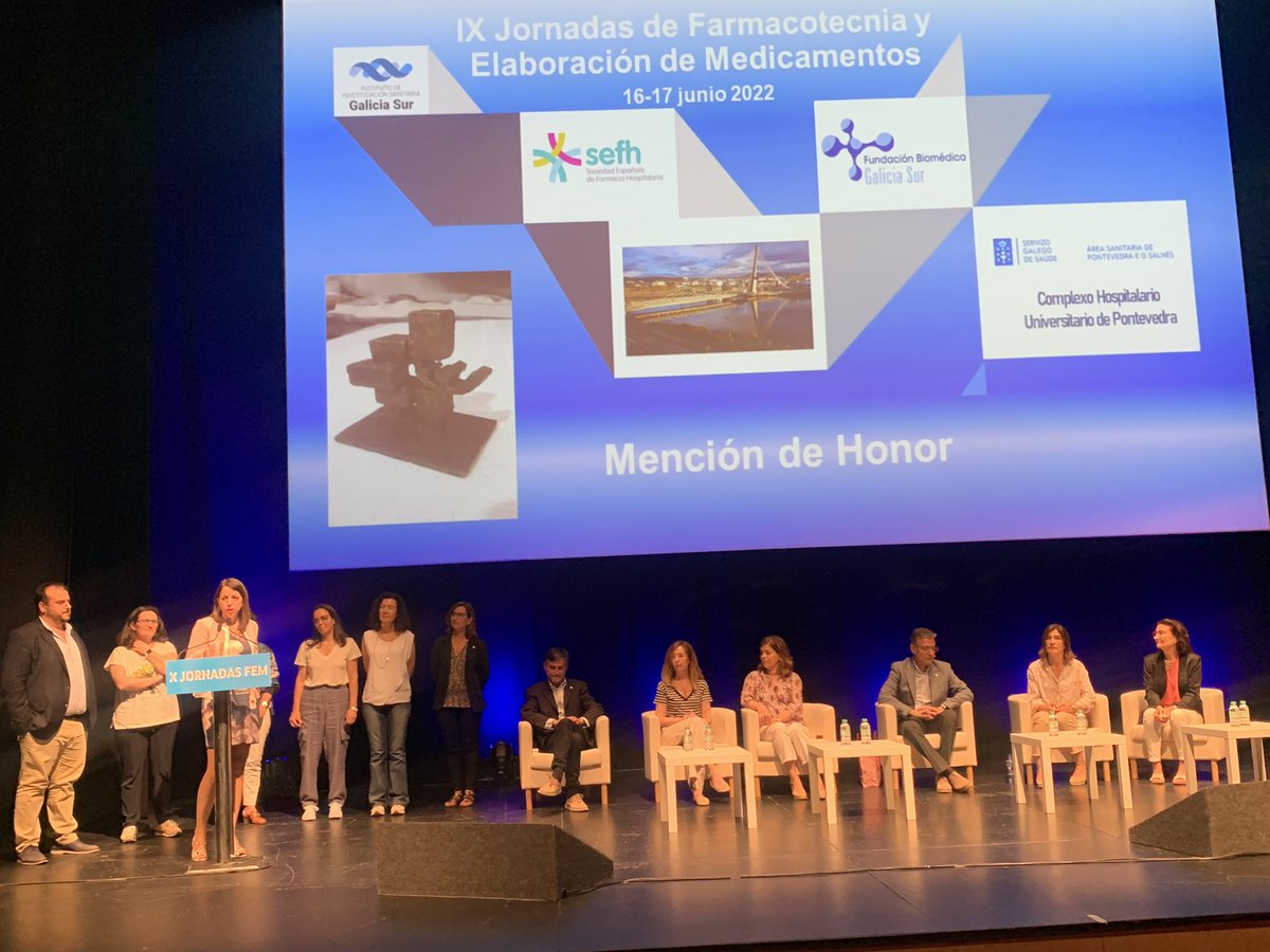 Muchas felicidades al <a href="/farmacotecnia/">farmacotecnia.sefh</a> de <a href="/sefh_/">S.E.F.H</a> por la mención de honor en las X Jornadas Farmacotecnia. Un premio bien merecido.