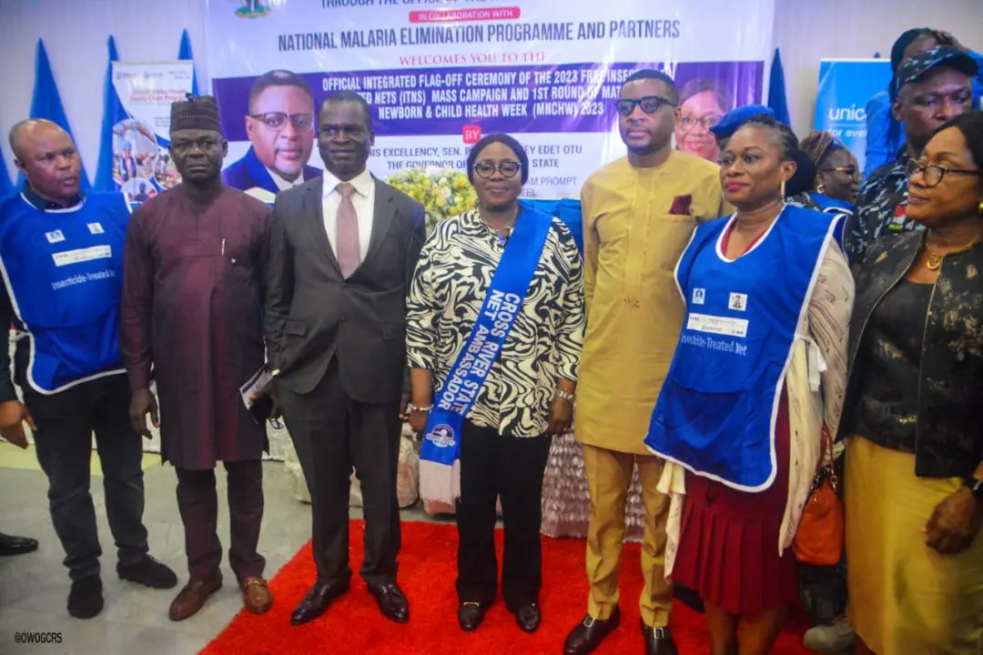 owogcrs's tweet photo. About 2,797,350 nets in 1,025 distribution points spread across the 196 wards in the State are ready for distribution as @Eyoanwanotu flag-off the 2023 free Insecticide-treated Nets (ITN) mass campaign @crossriverstate. 

#malaria #owog https://t.co/EtBjL9ANrd