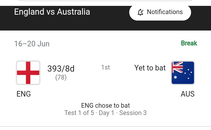Wovv..  Very bold decision. 393/8 declared #Ashes2023 #EnglandCricket #BarmyArmy