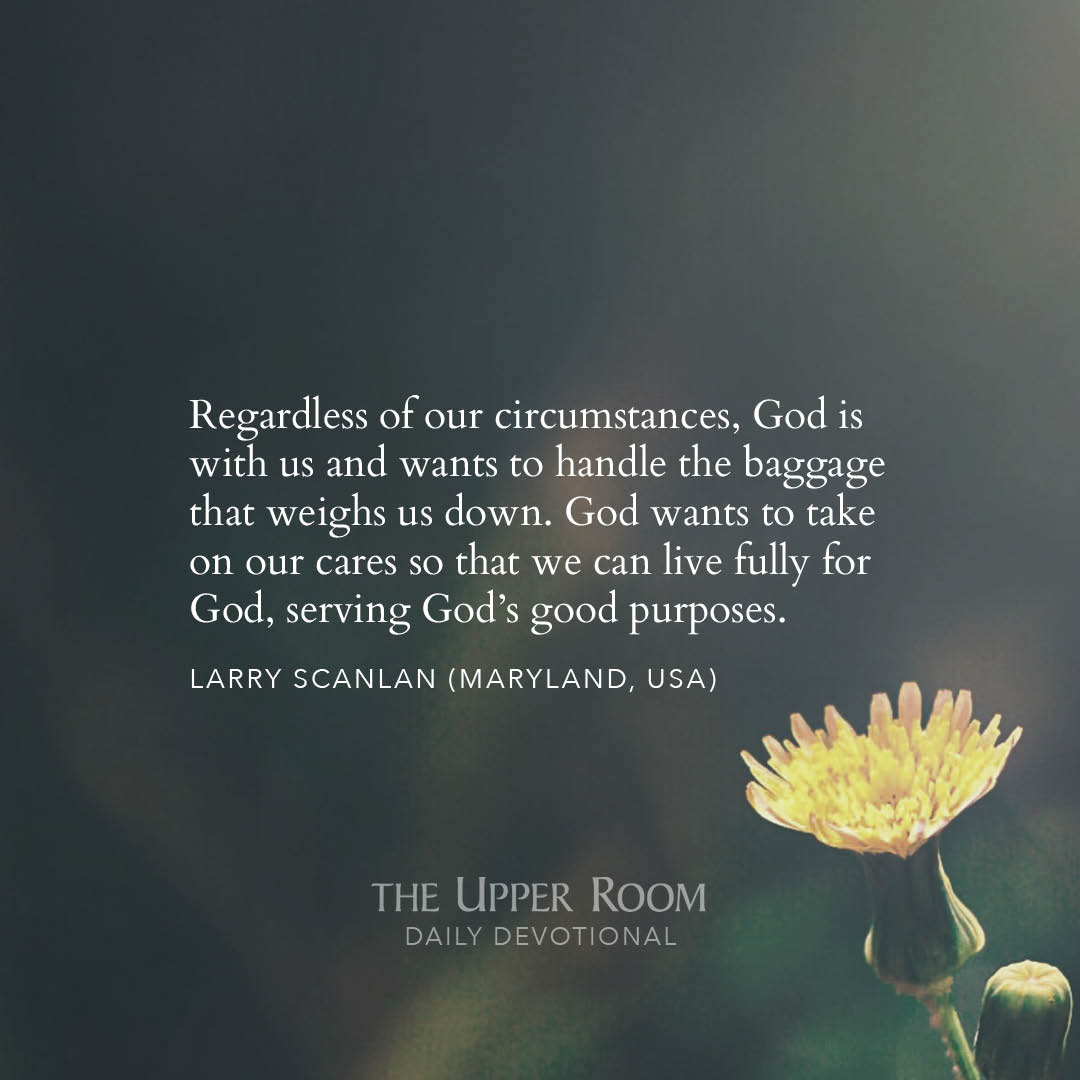 Read more from today's meditation, 'Letting Go of Baggage' by Larry Scanlan (Maryland, USA), at UpperRoom.org.