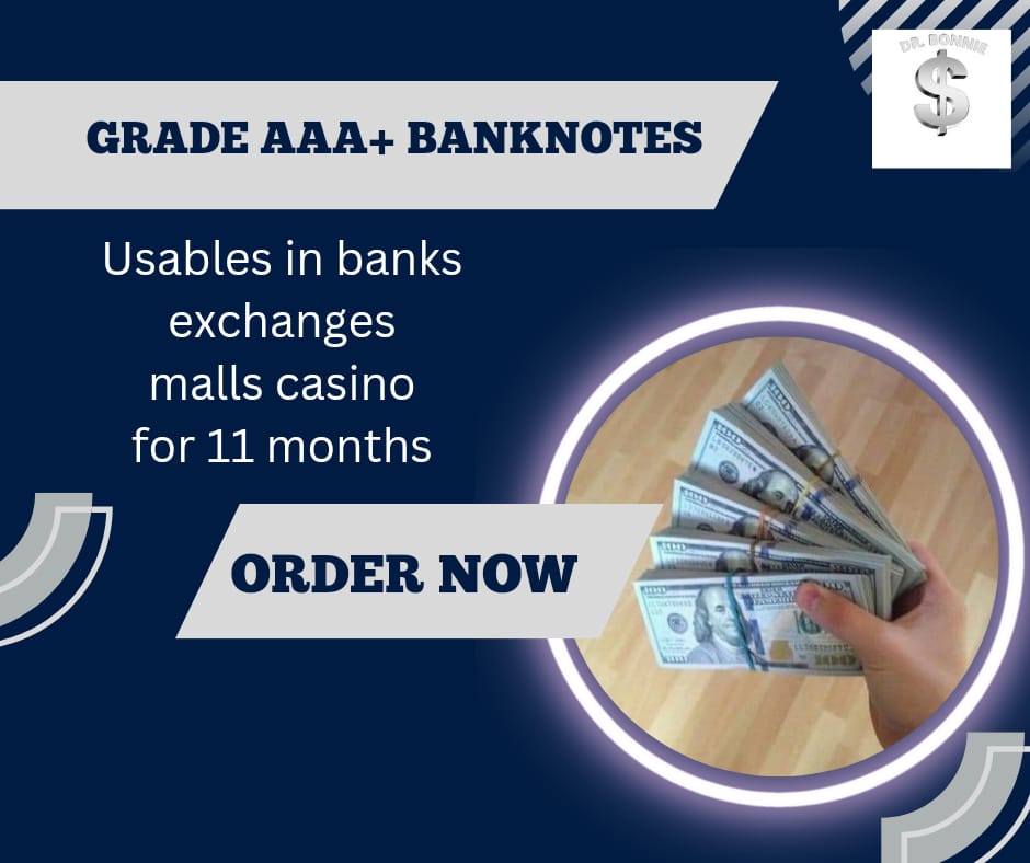 GradeAAA+ bank notes for sales usable in bank 🏦 ATM machine 🏧 grocery,mall, petrol station... during 11months #banknotesforsale #counterfeitbanknotesforsale #dubaifitnesschallenge