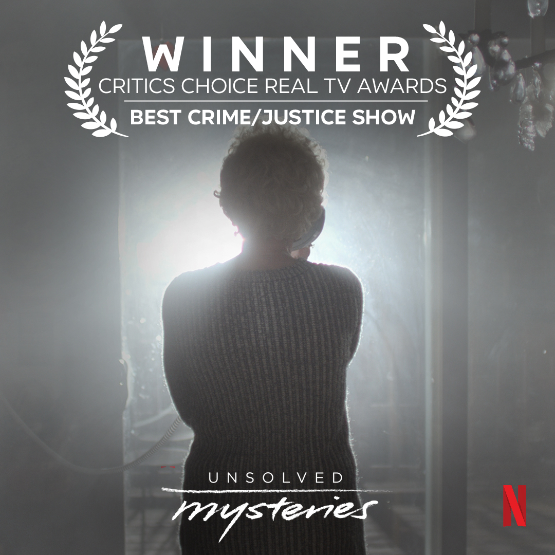 We are so honored to receive this @CCRealTV award! Thank you to our partners at @netflix and @21LapsEnt, to everyone who makes this show possible, and to all our viewers who help us seek justice. 🖤