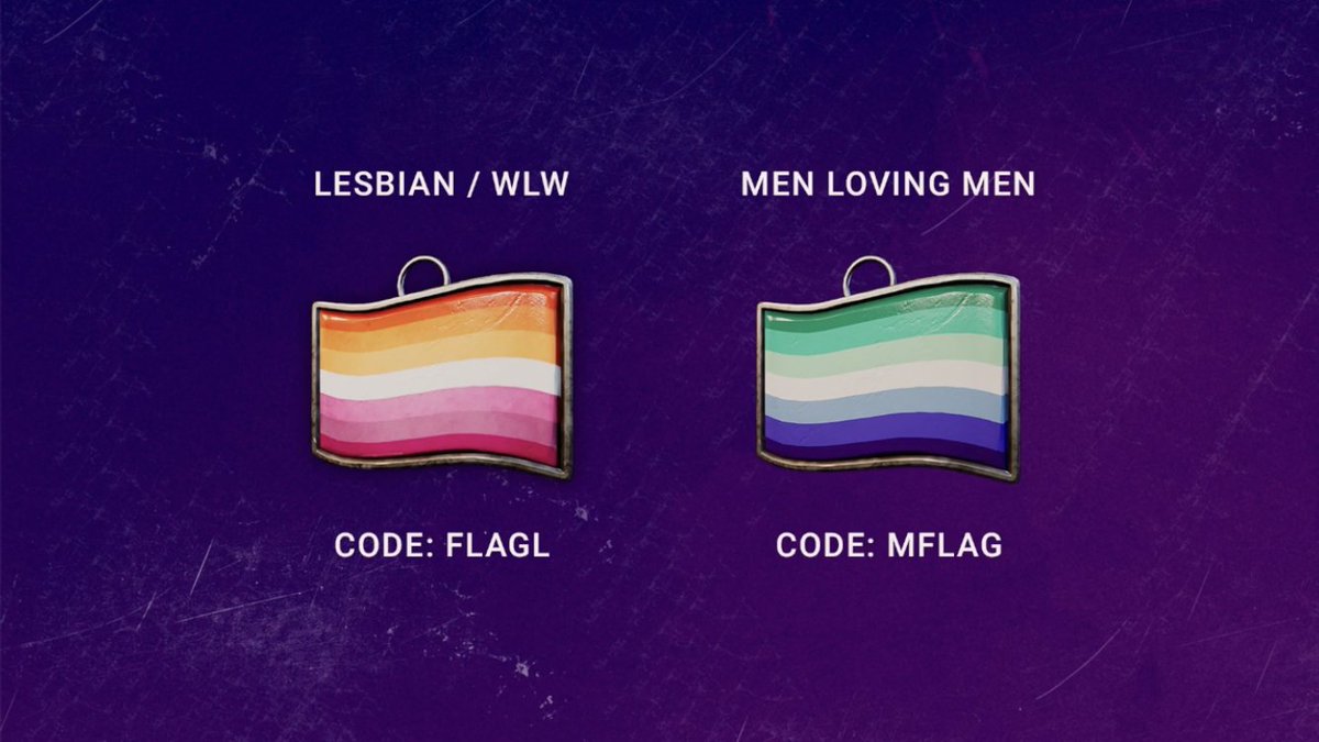 CODES FLAGL and MFLAG for the lesbian and MLM flags