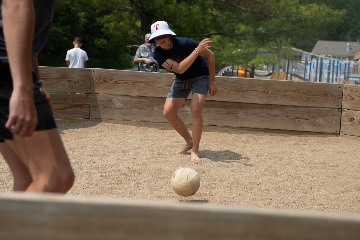 ccc_iowa's tweet photo. Party Thursday at #CampHeartConnection was a bit hot, but it didn't stop Oncology Campers from dominating the Gaga Ball Tournament, riding horses, zip-lining and getting glammed up for the All-Camp Dance! https://t.co/1soDmOa4hA