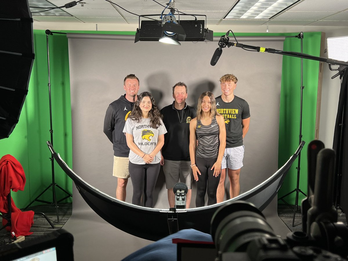 NviewAthletics's tweet photo. Thank you to this Cat Crew representing @NVHSWildcats at today’s @BCSNsports commercial tapings for the new NLL Network on BCSN powered by Buckeye Broadband.
@SylvaniaSchools @NVathBOOSTERS @NLL_Sports @nvhstrack @nv_hoops @nvwildcatsfb @NorthviewChoirs @NviewTheatre https://t.co/90hpRjNTs0