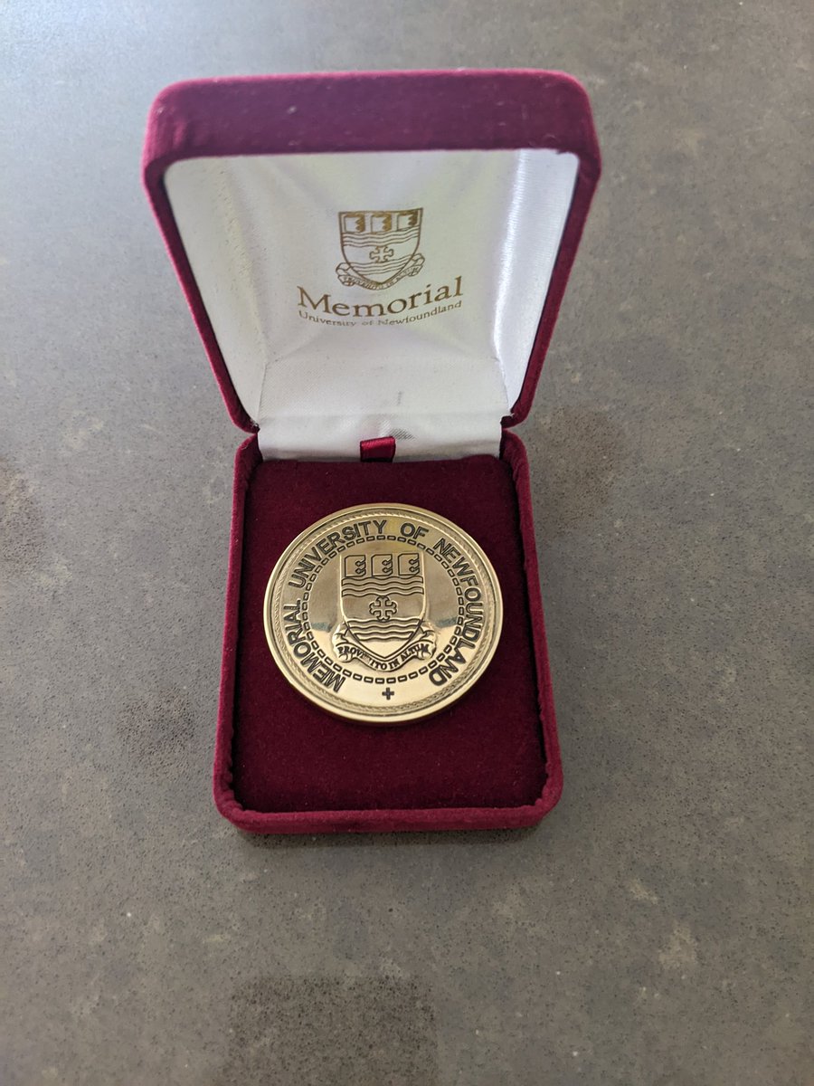 Very proud to have received the 2023 medal of academic excellence from <a href="/MemorialU/">Memorial University</a> for my MSc thesis. I want to thank everyone who supported and helped me throughout my program.