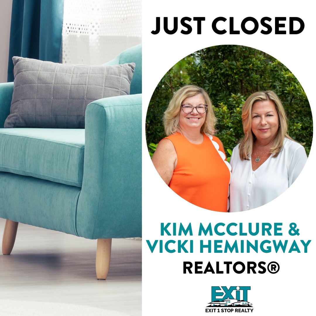 🎉 We’d like to congratulate Kim McClure and Vicki Hemingway, REALTORS® EXIT 1 Stop Realty, on their closing! 🎉

Way to go ladies!🥳

#lovexitone #realestate #boldcity #jaxrealestate #jacksonville #jaxrealtorlife #doortodoorin904 #justclosed #closingday #jaxfl #morethanamove