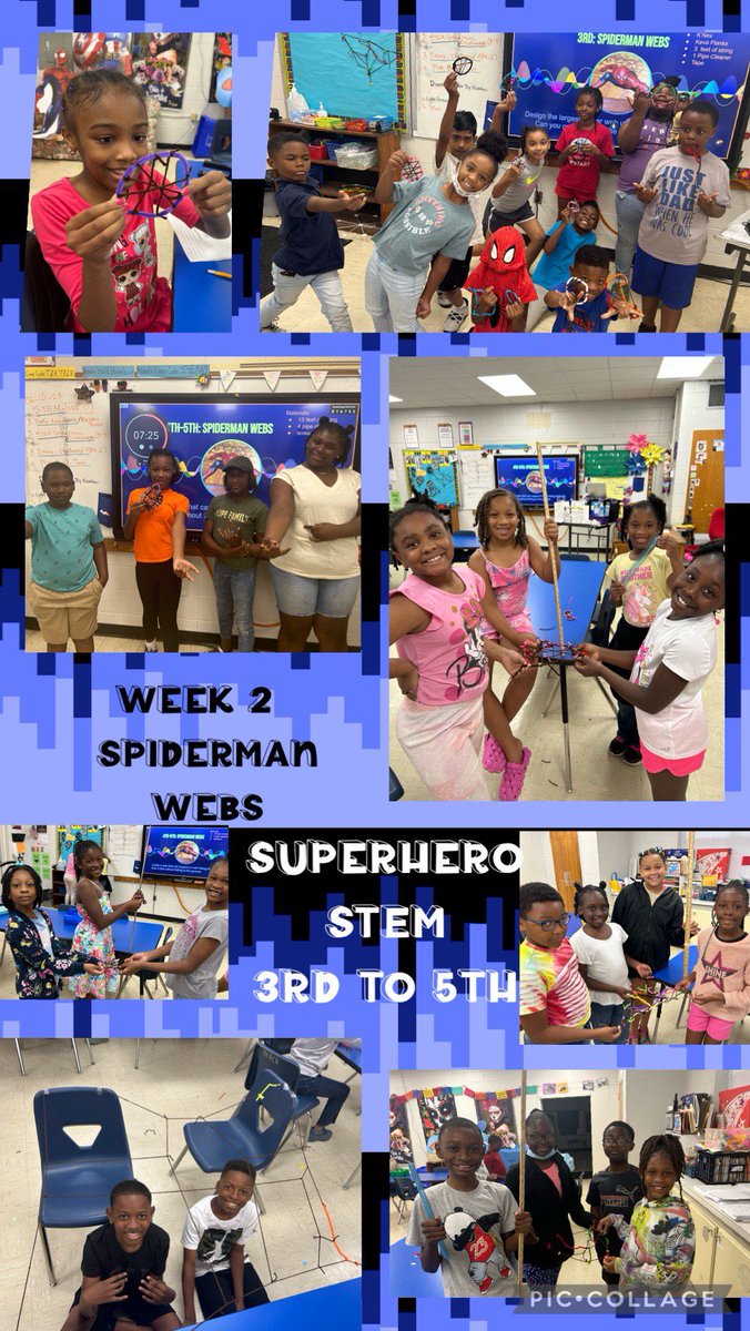 ThamesHPSD's tweet photo. This week in STEM class, our Tigers designed spider webs and a new chair for Baby Saurus. #builtforgreatness https://t.co/WBlDfDC7pm