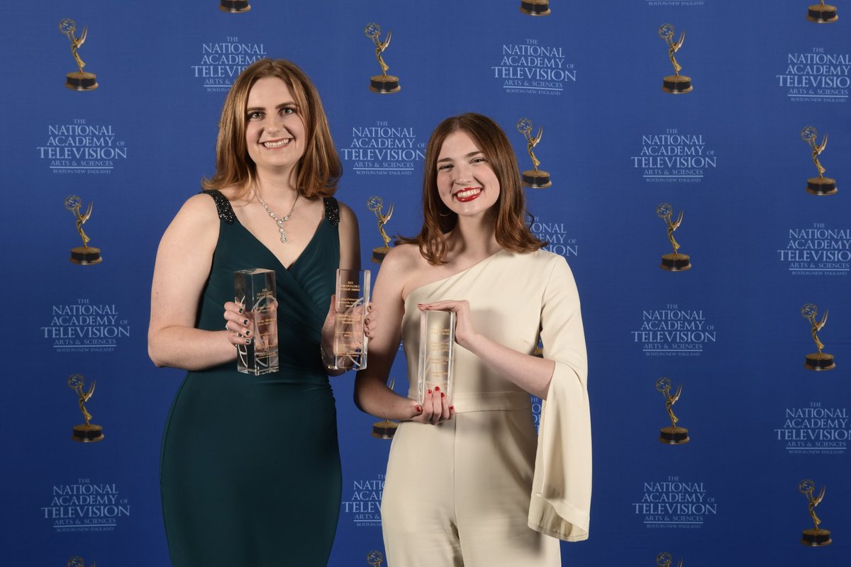 It was an honor to attend the <a href="/newenglandemmy/">New England Emmy</a> awards last week and accept the NATAS Student Production Award for the <a href="/WEBNBoston/">WEBN News</a> Political Pulse live midterm election show, “Election: 2022.” The show won in the Public Affairs/Community Service category. I’m a proud EP!! #neemmy
